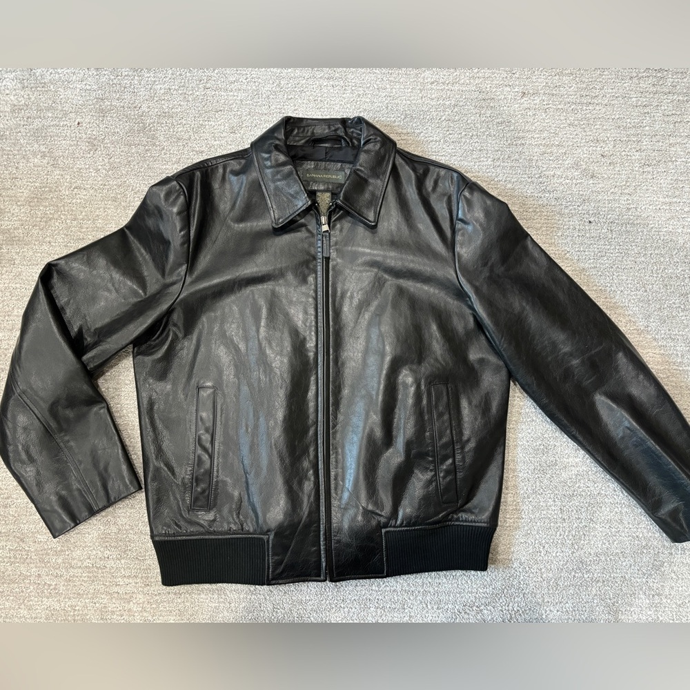 Banana Republic Flight Leather Jacket